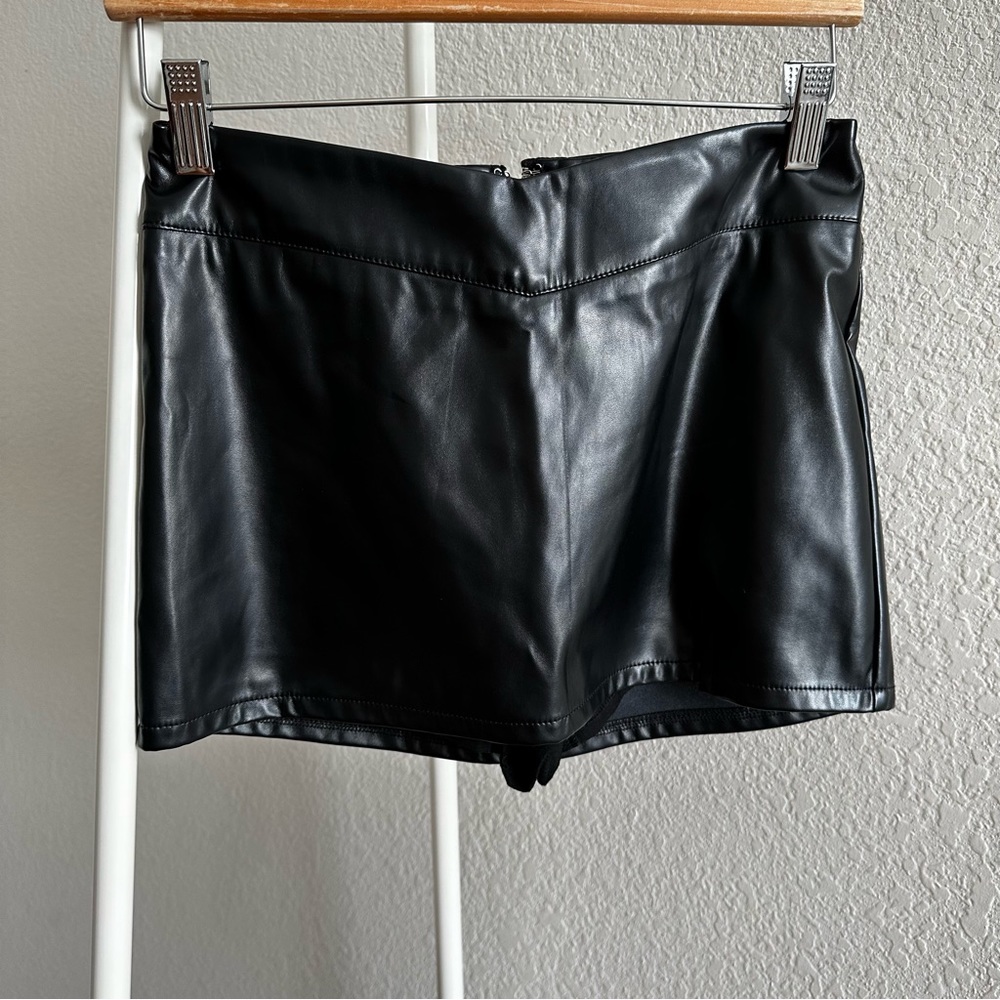 Mini Pleather Skort